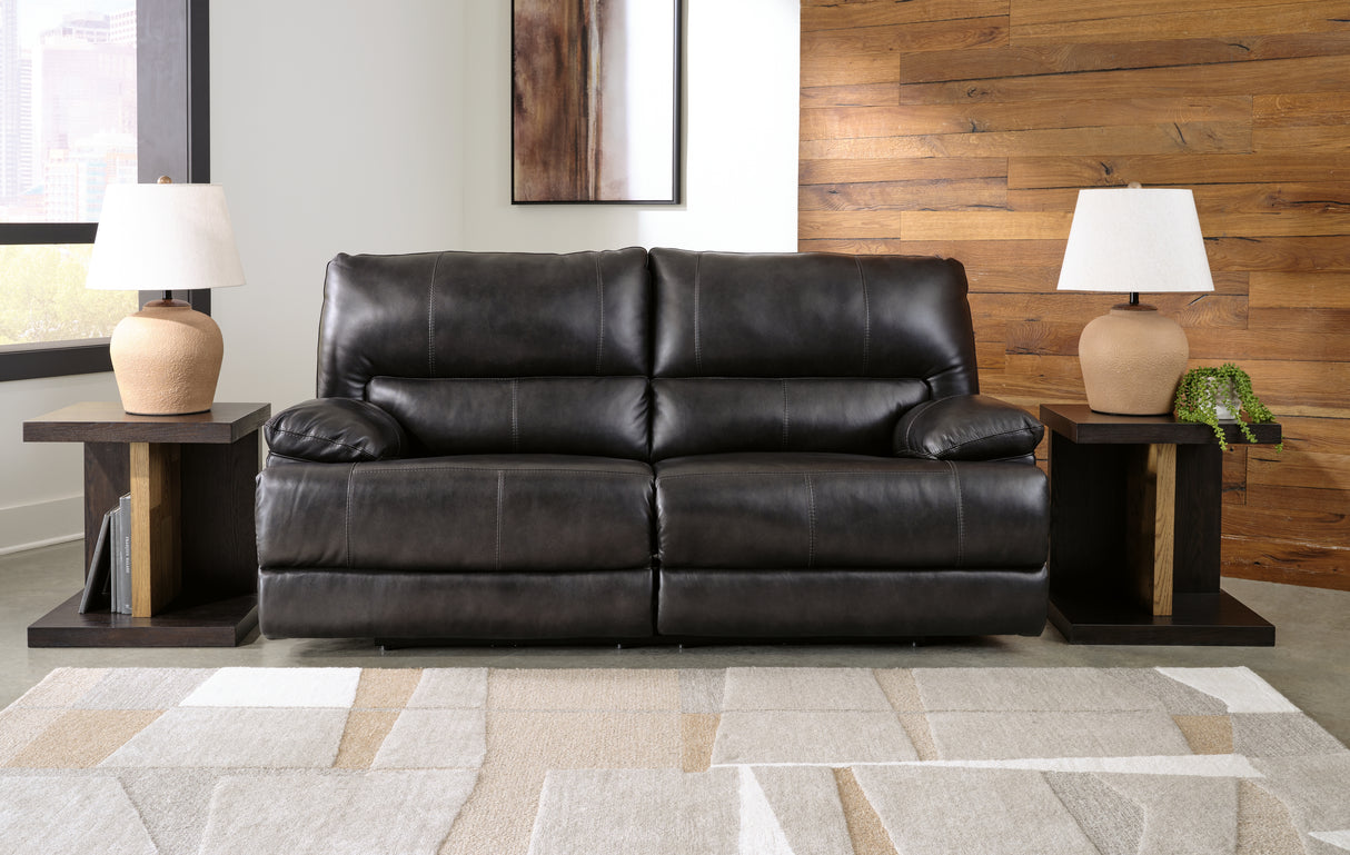 Mega Furniture - Ashley Furniture - Mountainous Living Room - 2 Seat PWR REC Sofa ADJ HDREST / Eclipse - U6580147