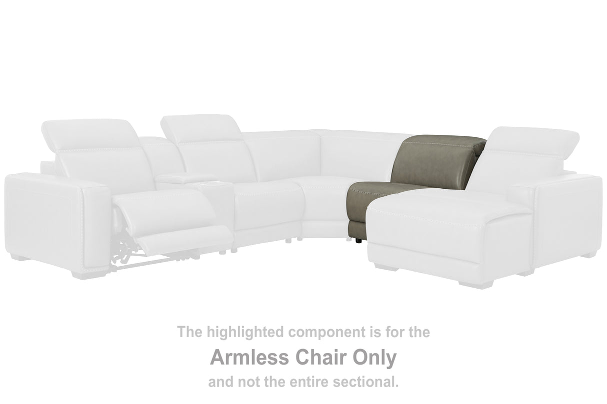 Mega Furniture - Ashley Furniture - Correze Sectional - Armless Chair / Gray - U9420246
