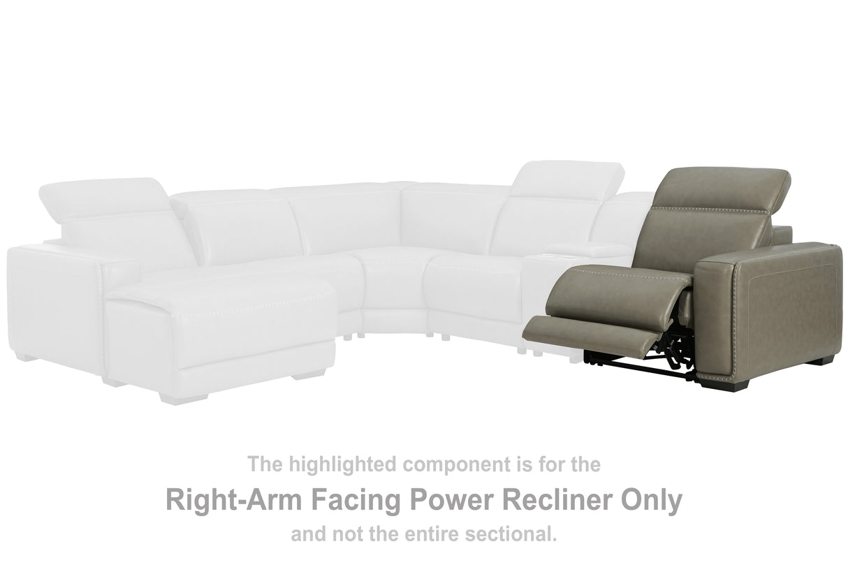 Mega Furniture - Ashley Furniture - Correze Sectional - 2-Piece Power Reclining Sectional / Gray - U94202S10