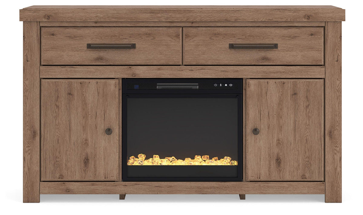 Garistyn 62" TV Stand with Electric Fireplace
