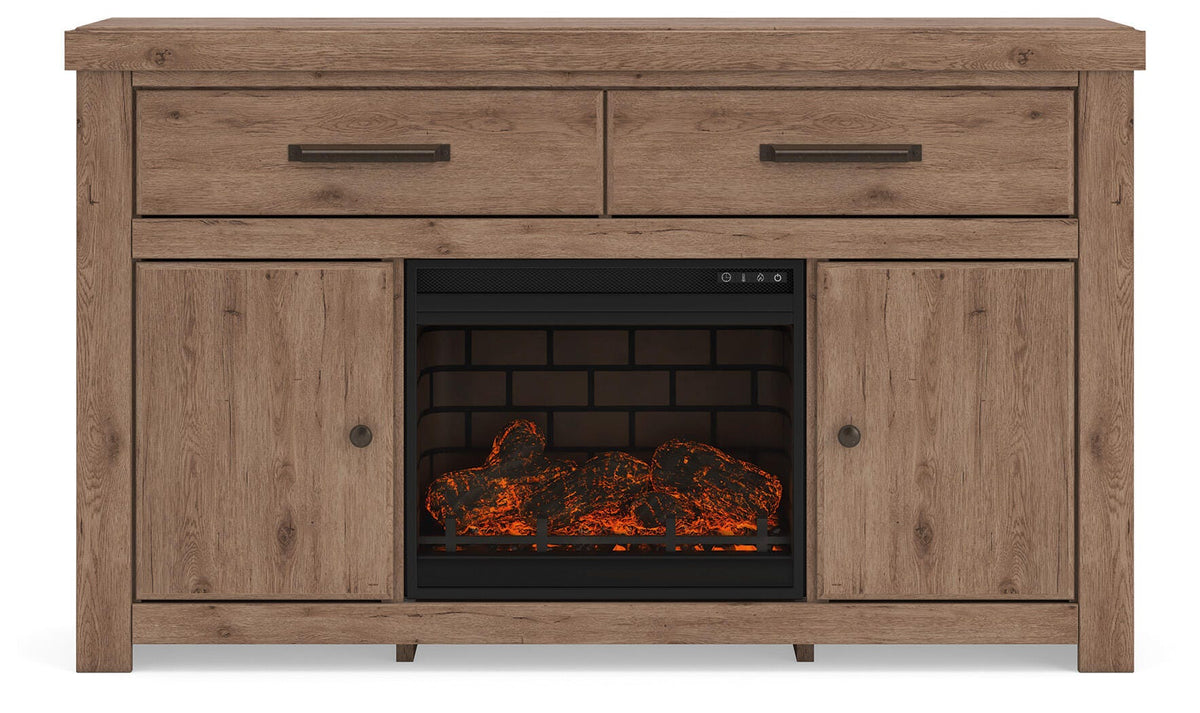 Garistyn 62" TV Stand with Electric Fireplace