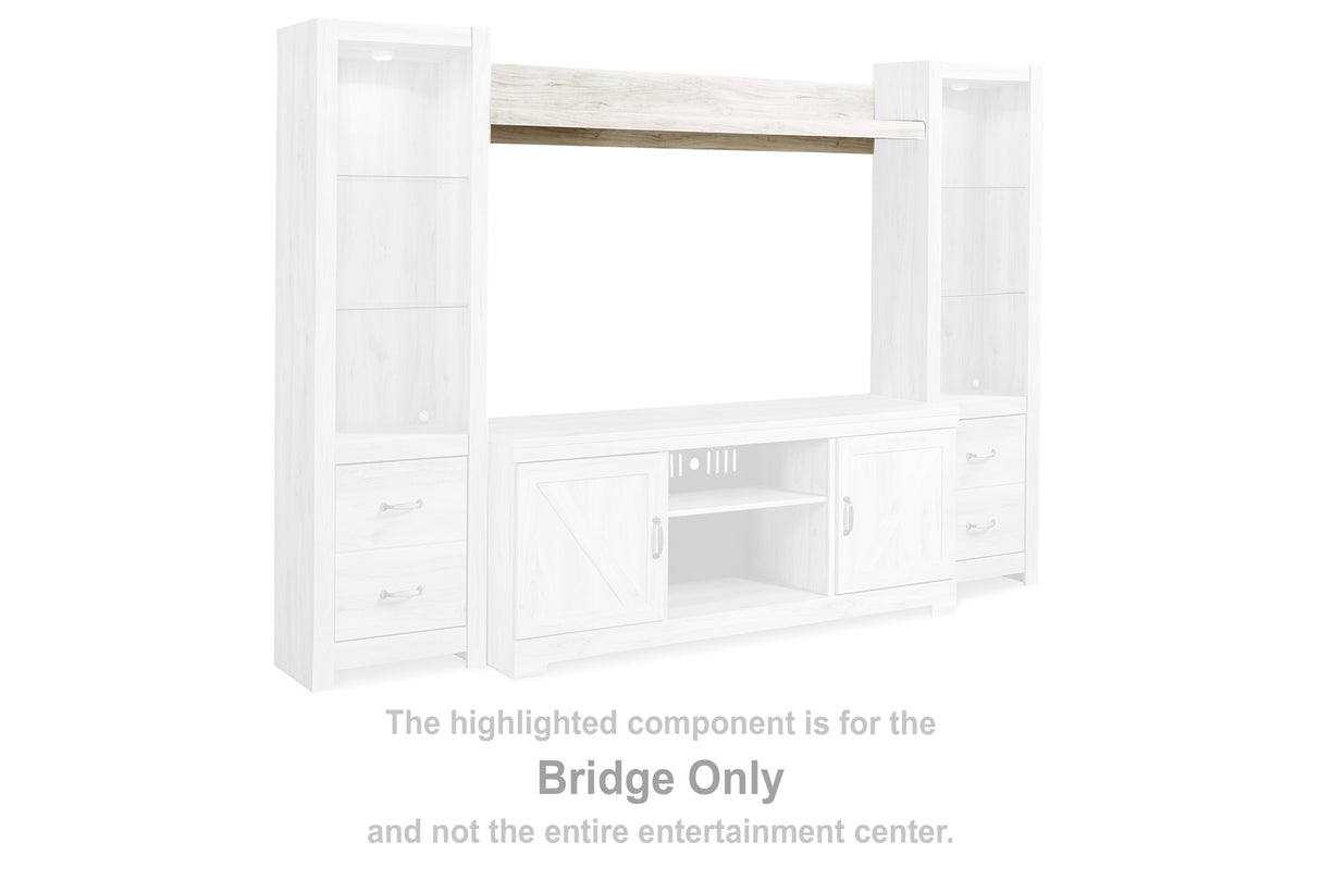 Mega Furniture - Ashley Furniture - Bellaby Entertainment Center - Bridge / Whitewash - W331-27
