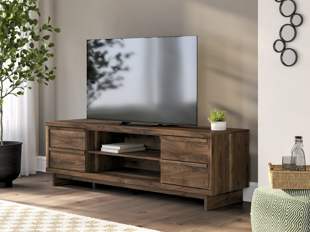 Mega Furniture - Ashley Furniture - Zadilyn 72" TV Stand - 72" / Brown - W3367-68