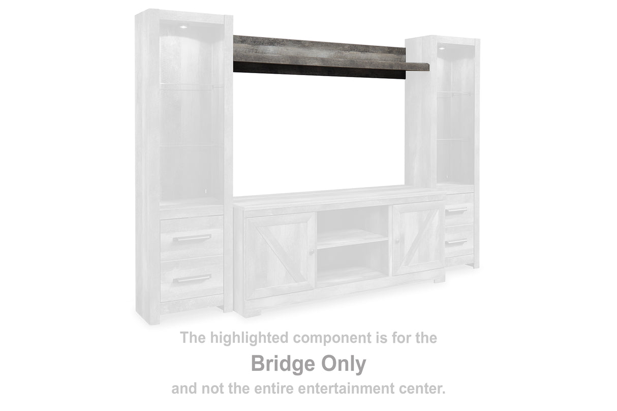 Mega Furniture - Ashley Furniture - Wynnlow Entertainment Center - Bridge / Gray - W440-27