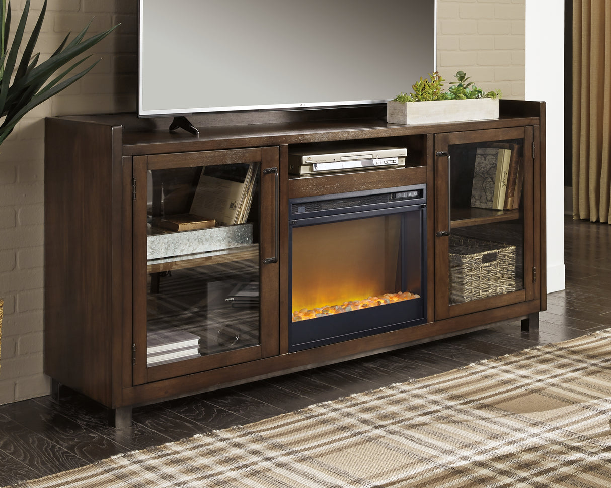 Mega Furniture - Ashley Furniture - Starmore 70" TV Stand with Electric Fireplace - 70" TV Stand with Electric Fireplace / Brown - W633W4