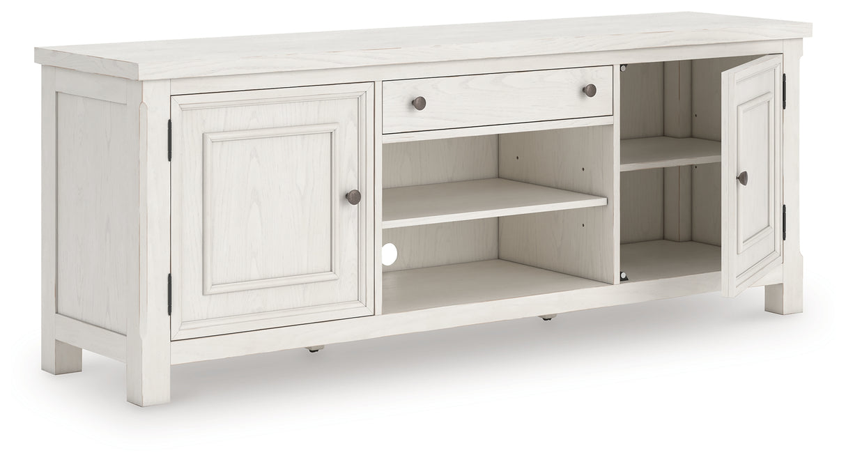 Mega Furniture - Ashley Furniture - Robbinsdale 72" TV Stand - 72" / Antique White - W742-68