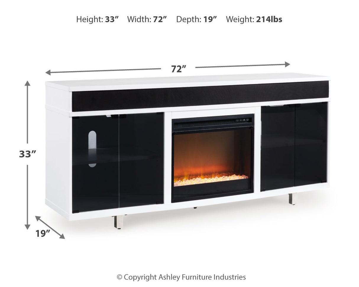 Gardoni 72" TV Stand with Electric Fireplace