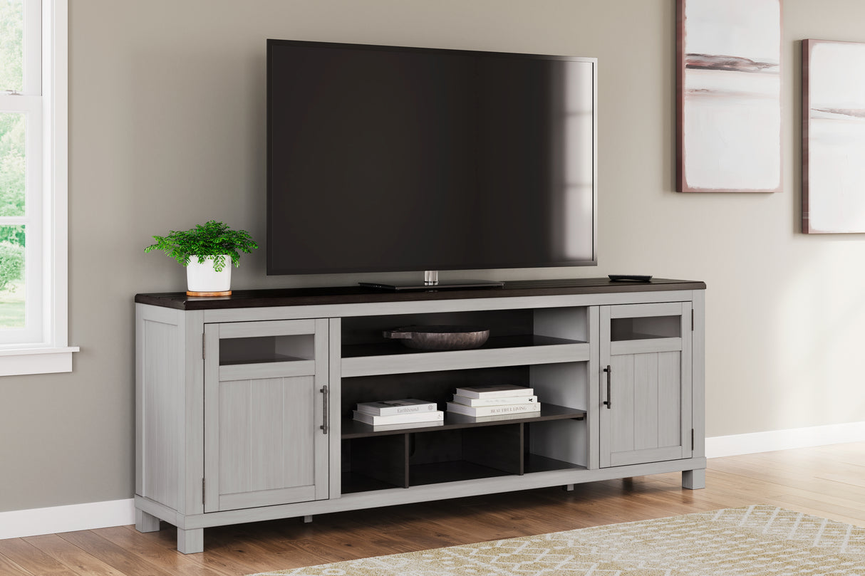 Mega Furniture - Ashley Furniture - Darborn 88" TV Stand - 88" / Gray/Brown - W796-68