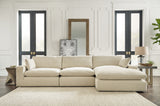Mega Furniture - Ashley Furniture - Elyza Sectional - RAF 3-Piece Sectional with Chaise / Linen - 10006S4