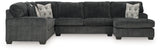 Mega Furniture - Ashley Furniture - Hollyview Sectional - LAF 3-Piece Sectional with Chaise / Shadow - 15205S1