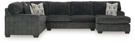 Mega Furniture - Ashley Furniture - Hollyview Sectional - LAF 3-Piece Sectional with Chaise / Shadow - 15205S1