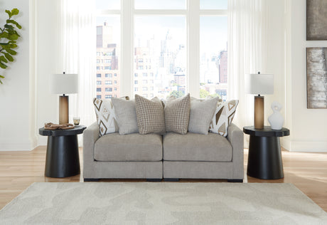 Mega Furniture - Ashley Furniture - Aslan Court Sectional - RAF 6-Piece Sectional with Chaise / Flax - 20305S8