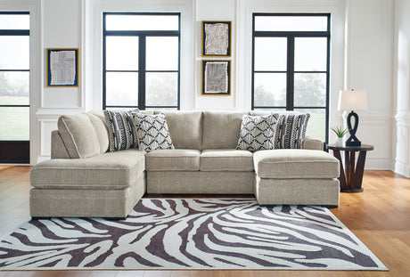 Mega Furniture - Ashley Furniture - Calnita Sectional - LAF Corner Chaise / Sisal - 2050216