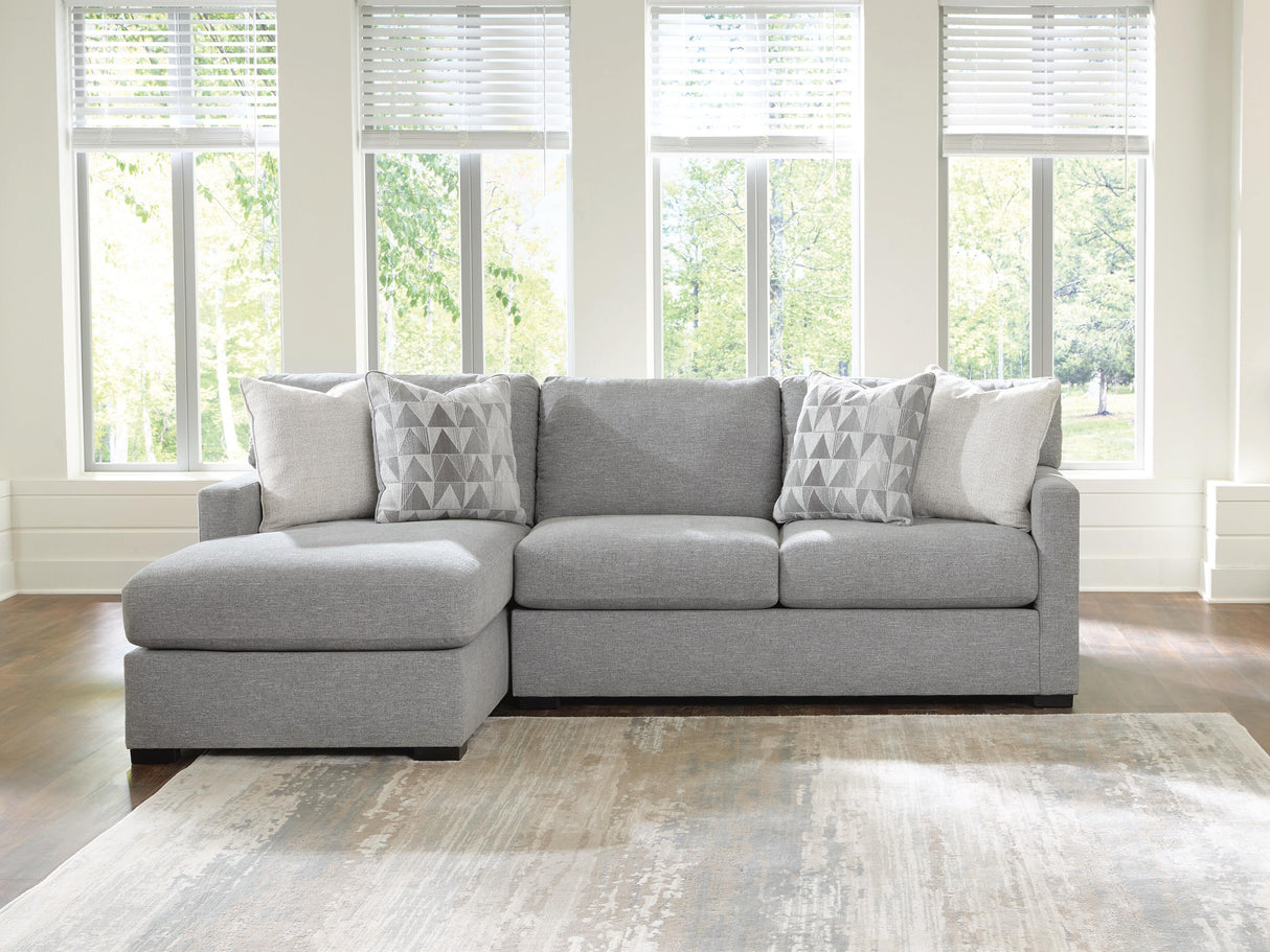 Mega Furniture - Ashley Furniture - UrbanCrest Sectional - RAF 2-Piece Sectional with Chaise / Pewter - PC20804S2