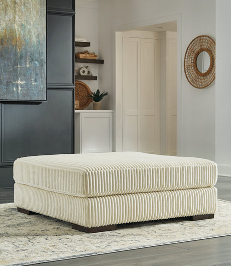 Mega Furniture - Ashley Furniture - Lindyn Living Room - Oversized Accent Ottoman / Fog - 2110508