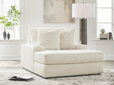 Mega Furniture - Ashley Furniture - Lindyn Living Room - Chaise / Ivory - 2110415