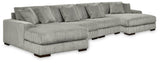Mega Furniture - Ashley Furniture - Lindyn 4-Piece Sectional with Double Chaise - 4-Piece Sectional with Double Chaise - 21105S20