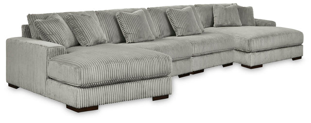 Mega Furniture - Ashley Furniture - Lindyn 4-Piece Sectional with Double Chaise - 4-Piece Sectional with Double Chaise - 21105S20
