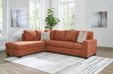 Mega Furniture - Ashley Furniture - Aviemore Sectional - RAF 2-Piece Sectional with Chaise / Spice - 24304S1