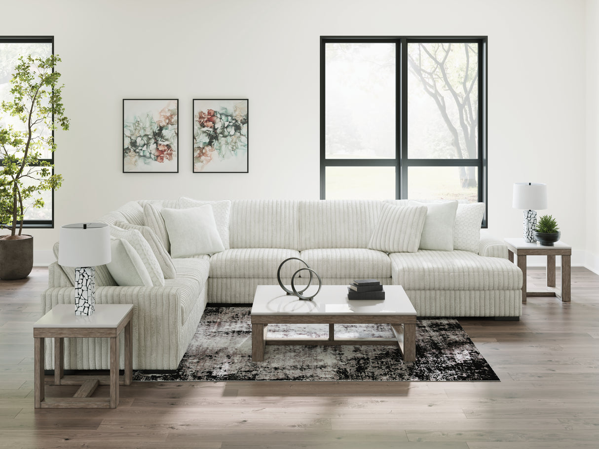 Mega Furniture - Ashley Furniture - Stupendous Sectional - LAF 5-Piece Sectional with Chaise / Alloy - 25903S9