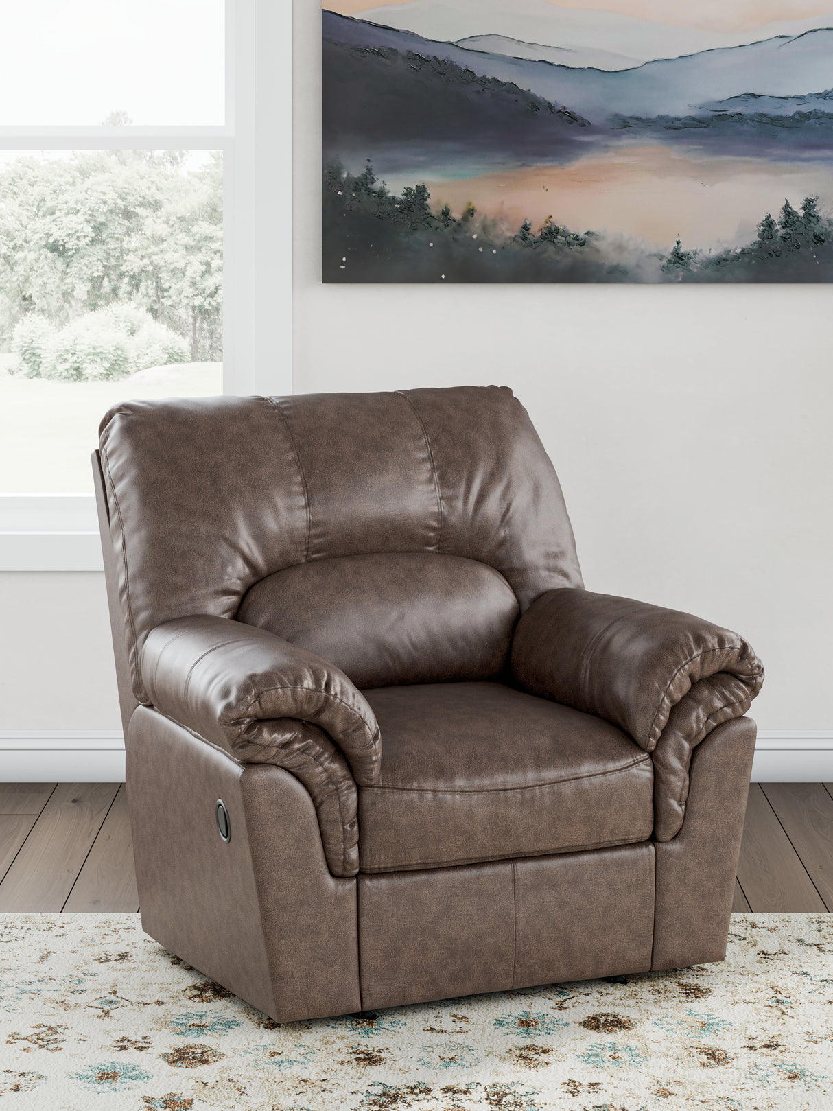 Mega Furniture - Ashley Furniture - WillowBend Living Room - Rocker Recliner / Umber - PC2770525
