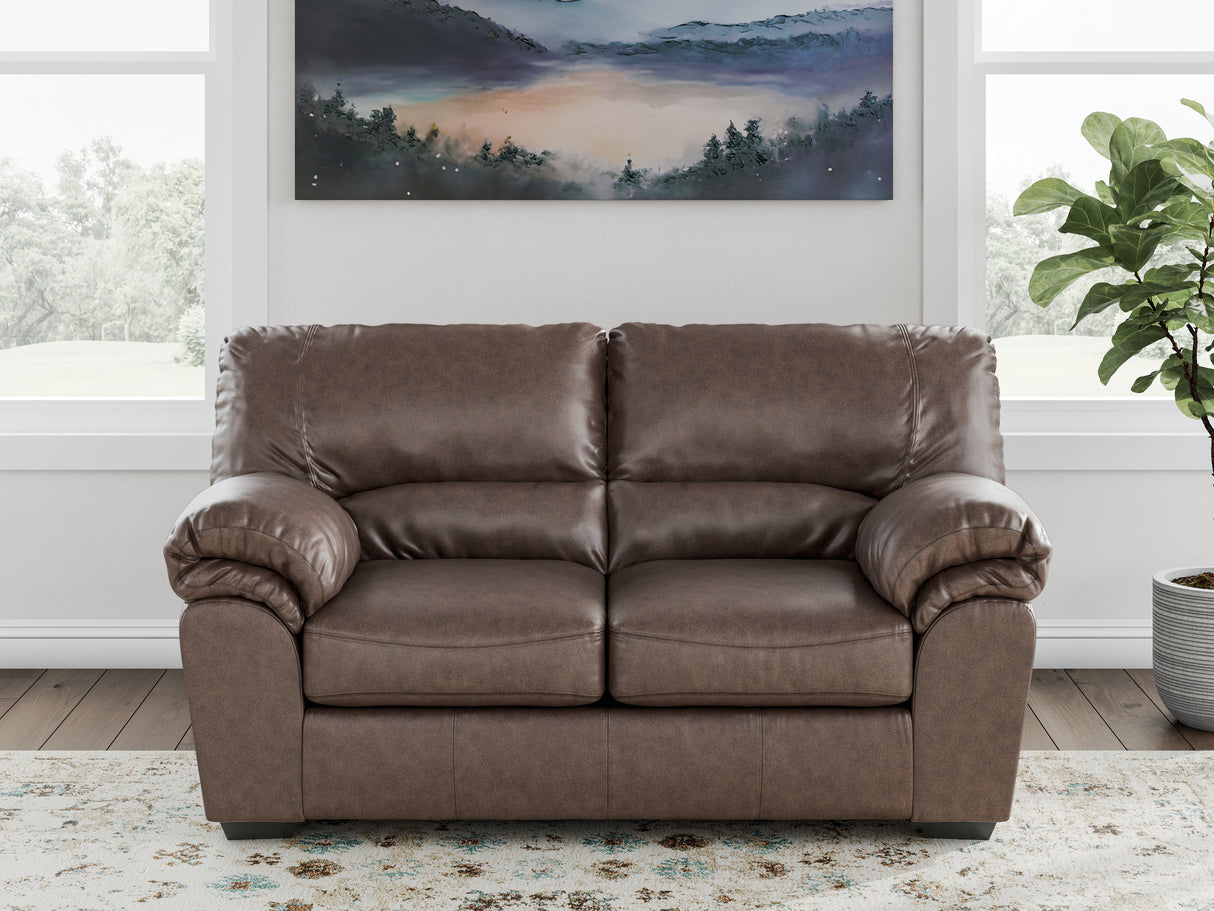 Mega Furniture - Ashley Furniture - WillowBend Living Room - Loveseat / Umber - PC2770535