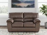 Mega Furniture - Ashley Furniture - WillowBend Living Room - Loveseat / Umber - PC2770535