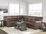Mega Furniture - Ashley Furniture - WillowBend Sectional - LAF 3-Piece Sectional / Umber - PC27705S4
