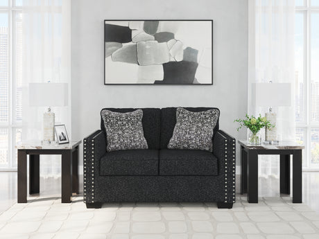 Mega Furniture - Ashley Furniture - Jasmine Peaks Living Room - Sofa / Coal - 2890438