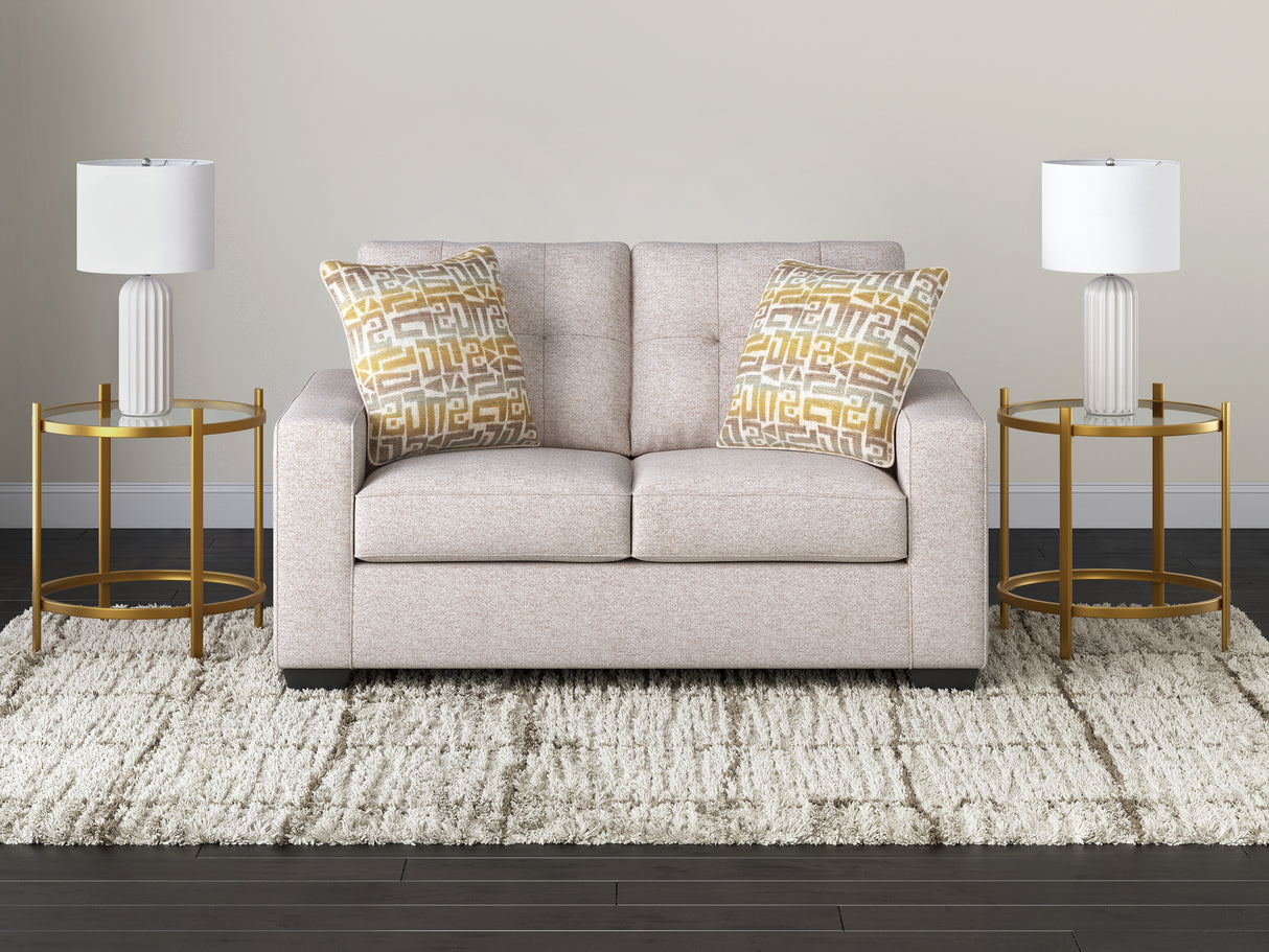 Mega Furniture - Ashley Furniture - Larimer Living Room - Loveseat / Stone - PC2920335