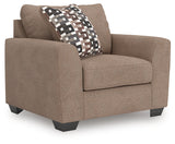 Mega Furniture - Ashley Furniture - Triston-Peaks Living Room - Chair and a Half / Suede - 3020423