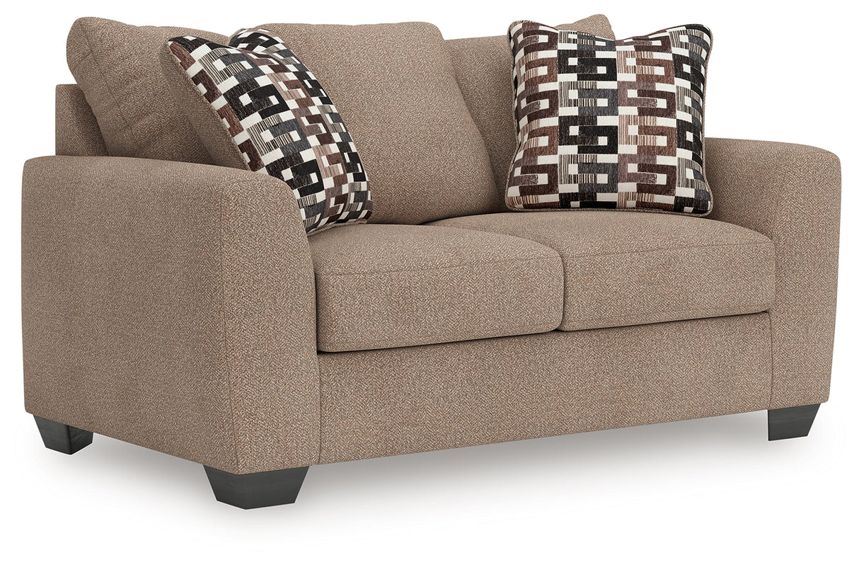Mega Furniture - Ashley Furniture - Triston-Peaks Living Room - Loveseat / Suede - 3020435