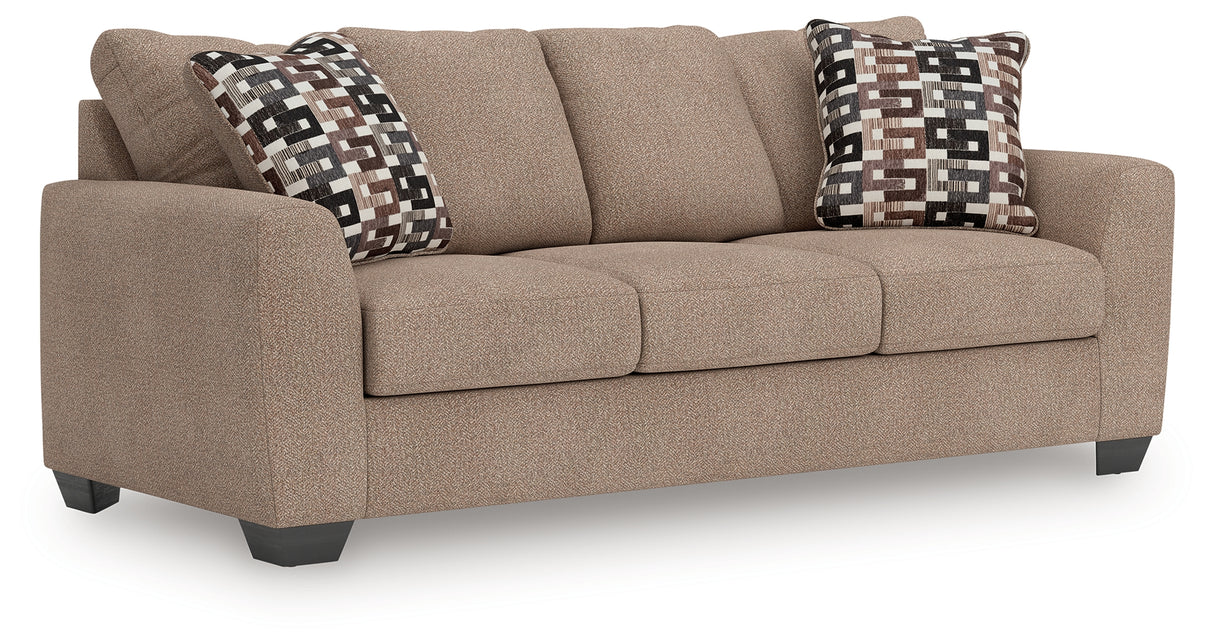 Mega Furniture - Ashley Furniture - Triston-Peaks Living Room - Queen Sofa Sleeper / Suede - 3020439