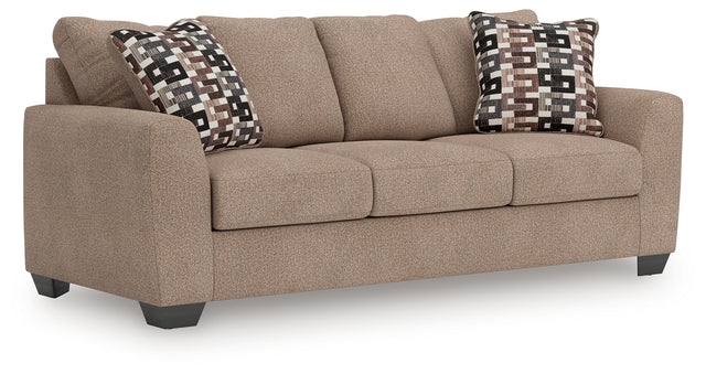 Mega Furniture - Ashley Furniture - Triston-Peaks Living Room - Queen Sofa Sleeper / Suede - 3020439