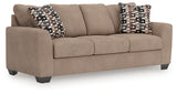 Mega Furniture - Ashley Furniture - Triston-Peaks Living Room - Queen Sofa Sleeper / Suede - 3020439