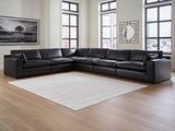 Mega Furniture - Ashley Furniture - Emilia Sectional - RAF 6-Piece Sectional / Black - 30902S5