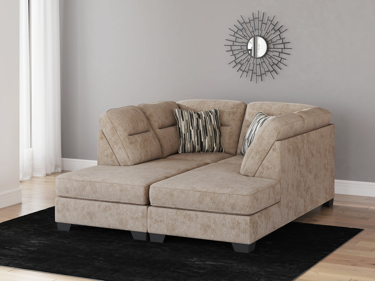 Mega Furniture - Ashley Furniture - Olten Sectional - RAF 2-Piece Super Chaise / Mocha - 31304S3