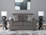 Mega Furniture - Ashley Furniture - Olten Living Room - Loveseat / Graphite - 3130535