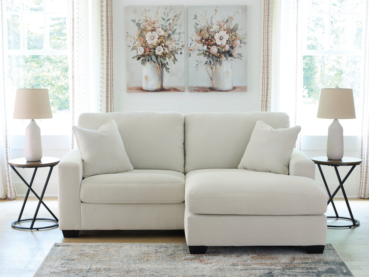 Mega Furniture - Ashley Furniture - Greenbriar Living Room - Sofa Chaise / Ivory - PC3200618