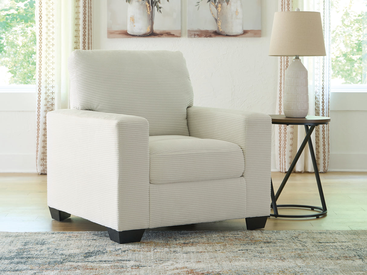 Mega Furniture - Ashley Furniture - Greenbriar Living Room - Sofa Chaise / Ivory - PC3200618