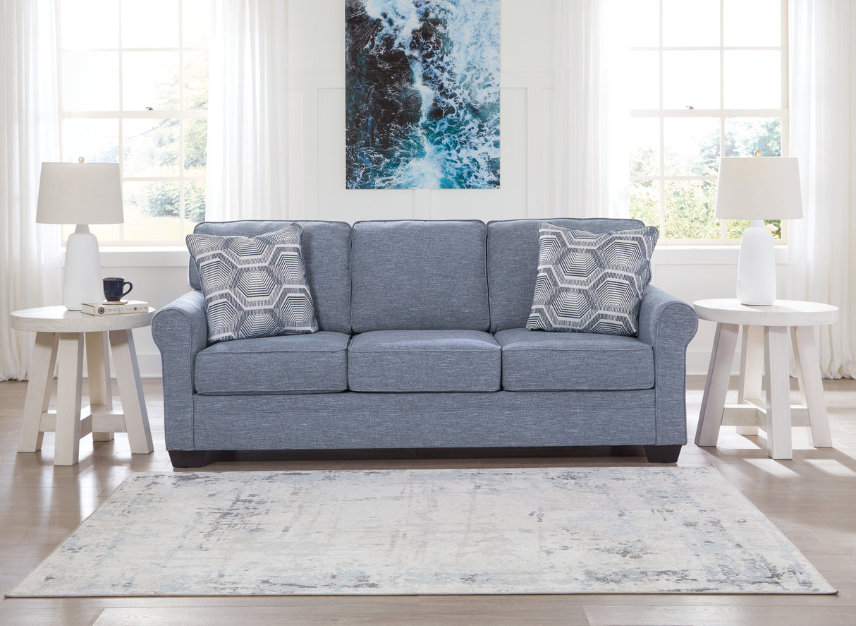 Mega Furniture - Ashley Furniture - Carissa Manor Living Room - Sofa / Denim - 3260438