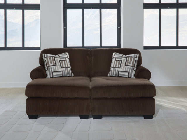 Mega Furniture - Ashley Furniture - Kimlee Sectional - RAF 3-Piece Sectional with Double Chaise / Chocolate - PC35603S3