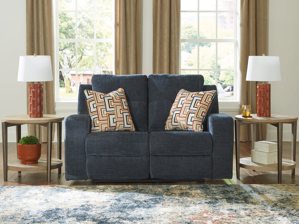 Mega Furniture - Ashley Furniture - Danum Living Room - Reclining Loveseat / Ink - 3880686