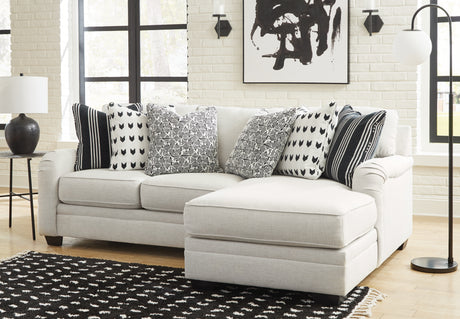 Mega Furniture - Ashley Furniture - Huntsworth Sectional - RAF 2-Piece Sectional with Chaise / Dove Gray - 39702S1
