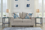 Mega Furniture - Ashley Furniture - Cashton Living Room - Loveseat / Ice - 4060635