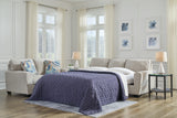 Mega Furniture - Ashley Furniture - Cashton Living Room - Queen Sofa Sleeper / Ice - 4060639