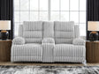 Mega Furniture - Ashley Furniture - Rhines Falls Living Room - Zero Wall Power Recliner / Alloy - PC4280406