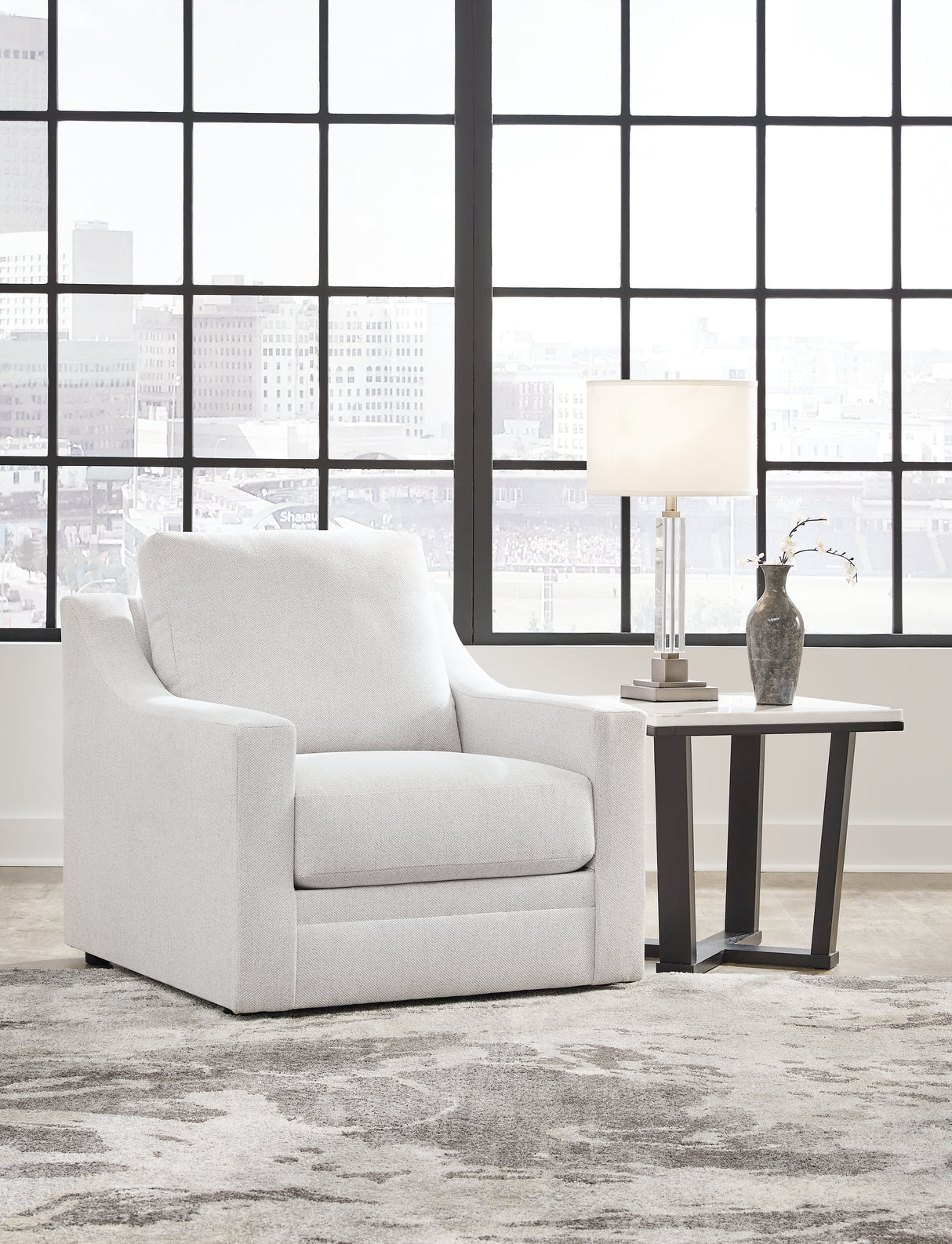 Mega Furniture - Ashley Furniture - Maitelynn Living Room - Chair / Chalk - 4820220