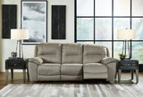 Mega Furniture - Ashley Furniture - Next-Gen Gaucho Living Room - Reclining Power Sofa / Putty - 5420387