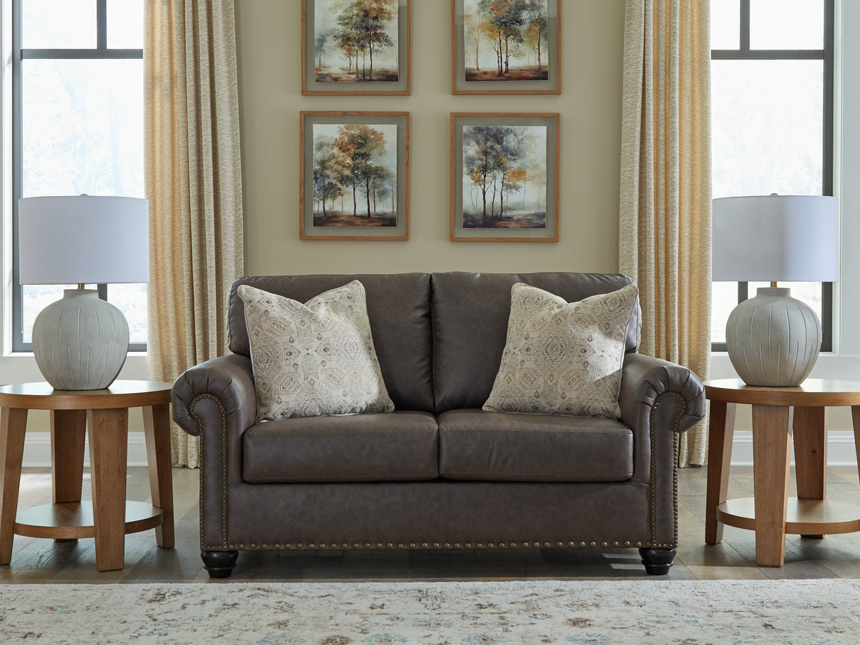 Mega Furniture - Ashley Furniture - Roxmere Living Room - Loveseat / Umber - 5550335